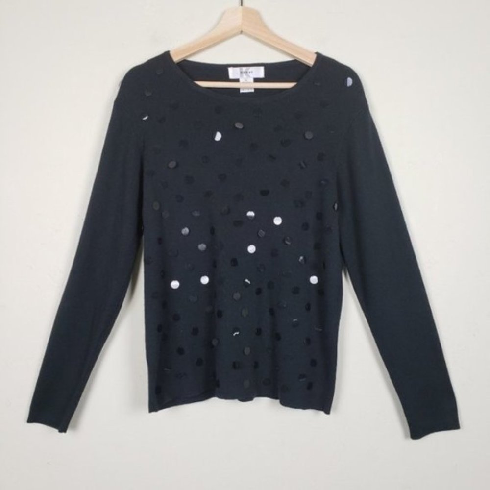 Kikit Black Ribbed Knit Sweater